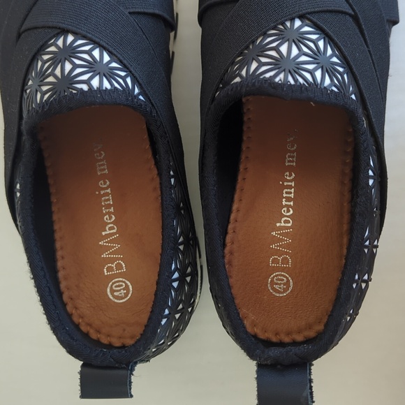 BM Bernie Mev Mary Jane Flats EU 40 Black White Lightweight Flexible - Picture 4 of 16
